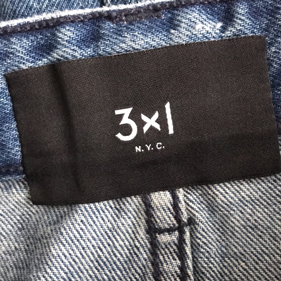 3x1 Celine distressed denim mini skirt 26 - Picture 12 of 15